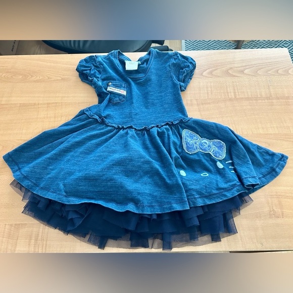 Diesel Other - Diesel industrial Hello Kitty girls size 2 blue jean puff dress